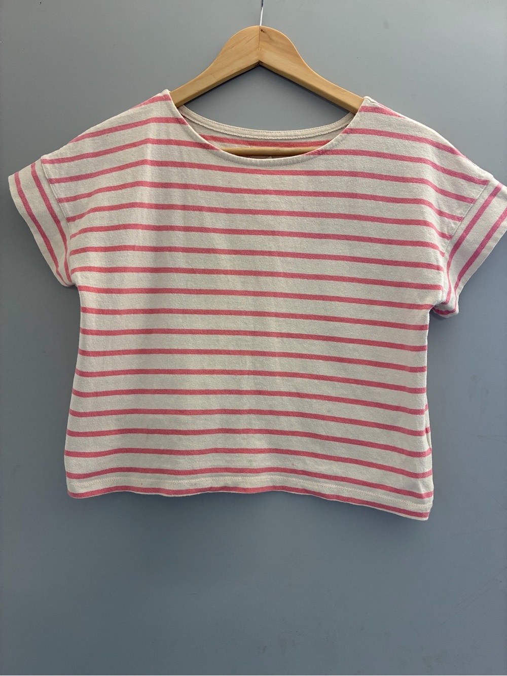 Madewell Striped crop summer tee